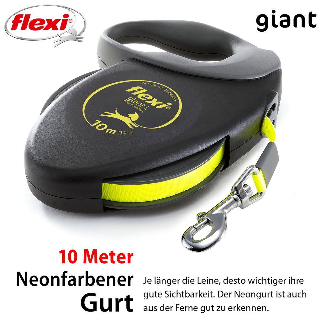 Flexi Giant Tape L 10m Professional Genuine Japanese Product (Under 50kg) [Dog Leash]