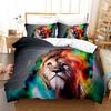 3D Digital Printing Bedding Quilt Set Three-Piece Elephant Animal Cartoon Animation