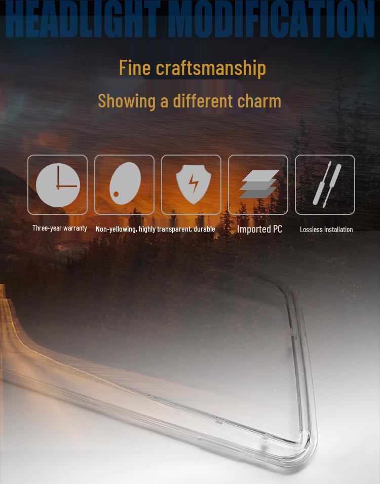 Bora 02-05 Модель Прозрачная крышка фары