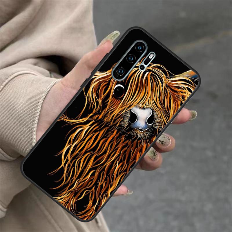 Шотландские коровы Для Huawei Nova 11i 8i 7i 3i Nova 9 10 SE 5T Y60 Y70 Y90 Y91 Y61 P20 P30 P40 Lite Pro Чехол