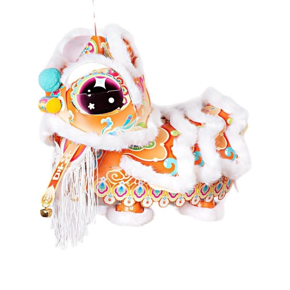 DIY Material Package Lion Dance Lantern Paper Luminous Lantern Portable Lantern  Kids Craft