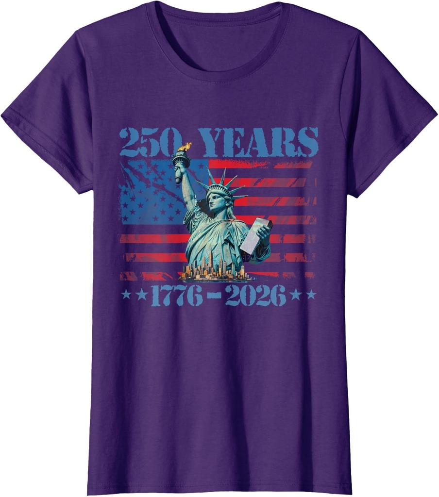250 Years 1776 2026 250Th Birthday Party Gift Vintage Ladies' Crewneck T-Shirt