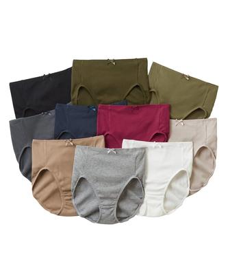 Шорты Large Deep Elastic Touch Basic Set of 3L Set, 10-Piece Set, Size, Women, Талия, 100% Хлопок, В рубчик, Не царапает, Простые, Однотонные,