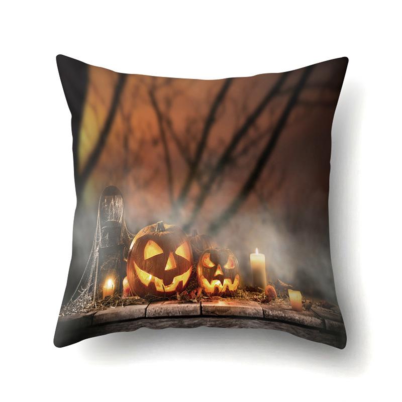 Хэллоуин Наволочка Подушка для поясницы автомобиля Тыква Чехол для диванной подушки Офис Дом Гостиная Наволочка