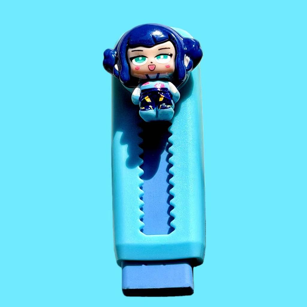 6CPS New Hunting Witch Group Push-Pull Eraser Cartoon Witch Pencil Eraser No Shavings Student Learning Stationery Gift