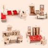 Деревянная кукольная мебель аксессуары игрушки