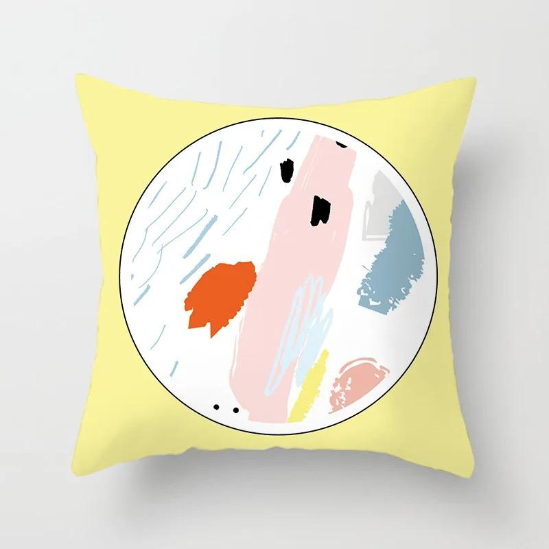 Мультяшная милая наволочка с рисунком, офисные украшения для гостиной, автомобильные украшения, домашняя наволочка