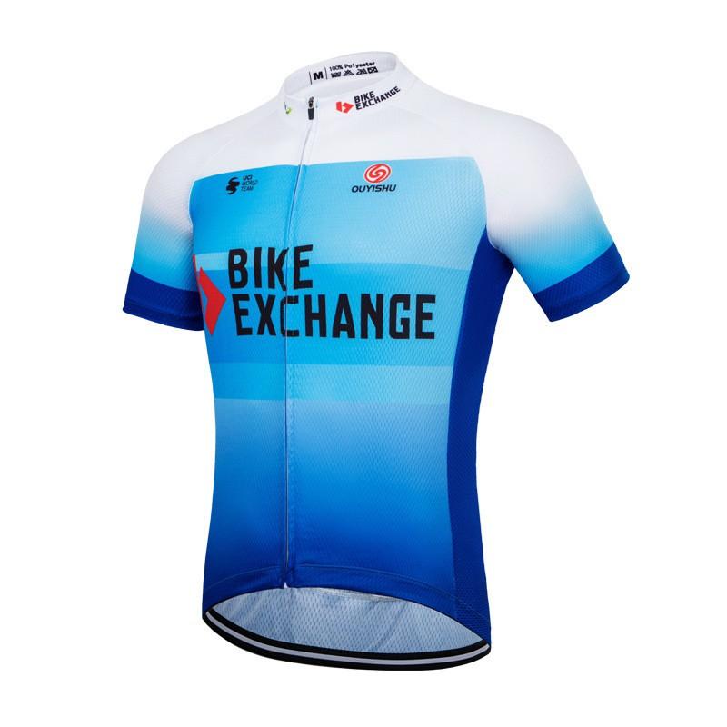 Mens Cycling Jersey Breathable Short Sleeve Bike Shirt Road Racing Leisure Ride