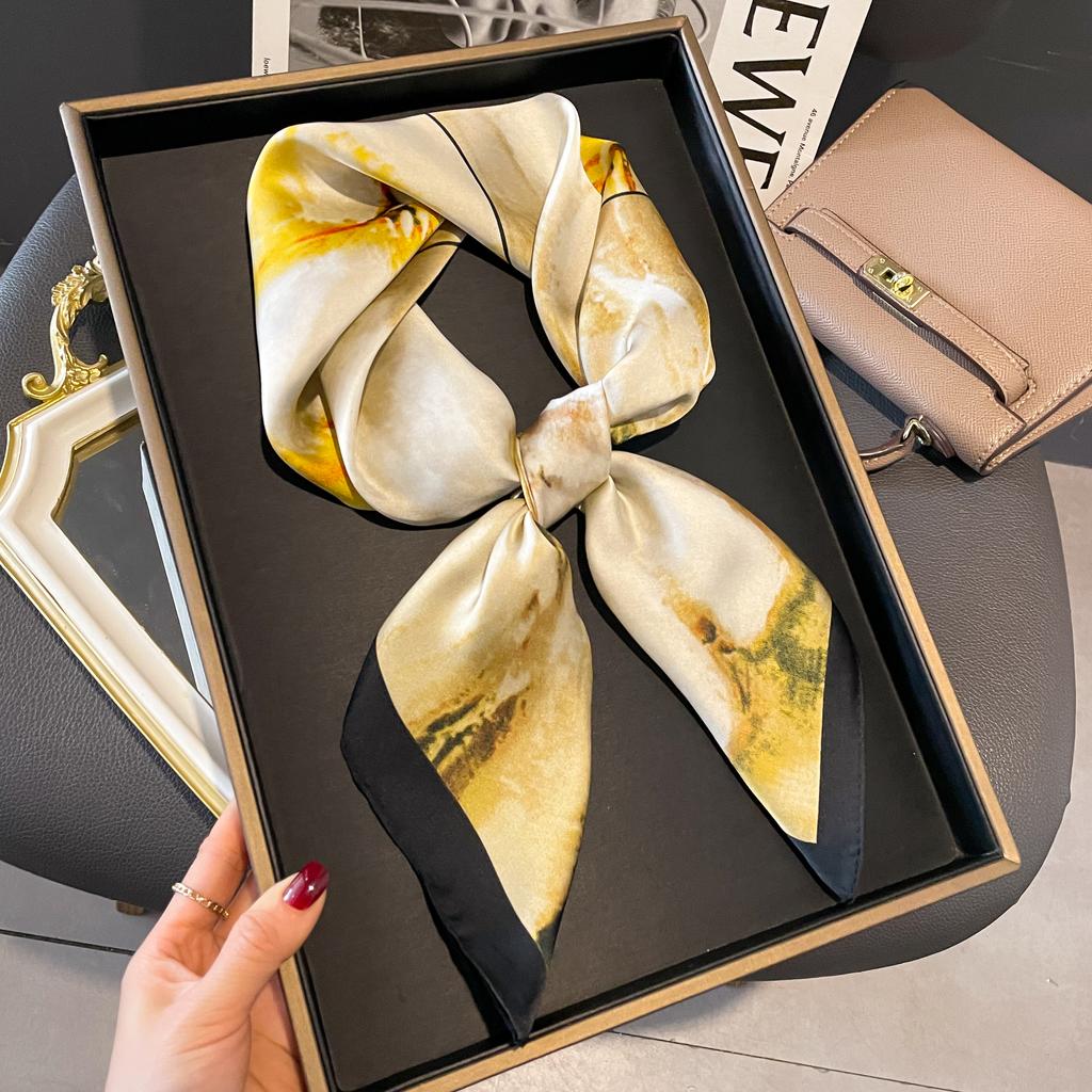 New Printed Square Scarf High Quality Multi-colo Women's Head Scarf Multifunctional Fashion Accessories Hairband Scarf Shawl