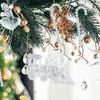 Clear Crystal Christmas Tree Pendants Acrylic Snowflake Piece Xmas Tree Hanging Ornaments  Home