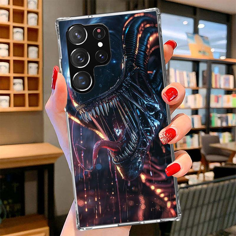 Крутой чехол для телефона A-Alien X-Xenomorph для Samsung Galaxy S26 S25 Edge S24 Ultra S23 S22 Plus S21 S20 FE Мягкий чехол-бампер Galaxy S