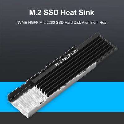 Теплоотвод M.2 SSD M2 2280 Твердотельный жесткий диск Радиатор Алюминиевый радиатор Охлаждающая термопрокладка для M2 NVMe SATA SSD 2280