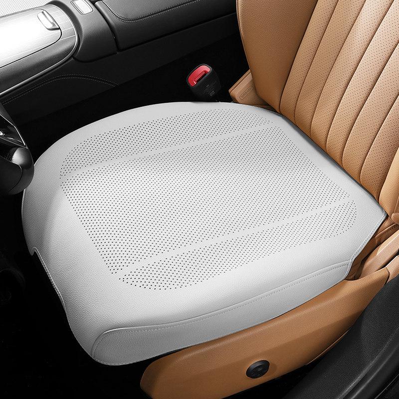 Подушка на сиденье из кожи наппа для Geely Galaxy L6, E5, E8 - Всесезонная, Универсальная посадка, Полное покрытие.