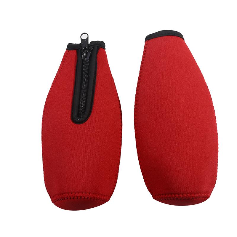 2 шт., термоизоляционный чехол для пивной бутылки, сохраняющий напиток холодным, застегивающийся на молнию, чехол для бутылки, чехол для охладителя пивной бутылки