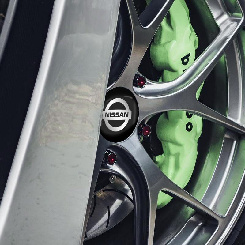 4 шт. 56 мм Колпачки ступицы колеса автомобиля Наклейки с логотипом на диски Для Nissan Nismo Tiida Teana Skyline Juke X-trail Almera Qashqai