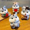 Cartoon Plush Doll Keyring Soft Stuffed Animal Pendant Cute Plush Hamster Keychain  Gift
