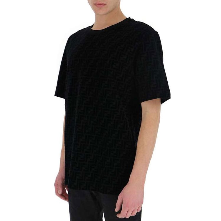 FENDI T Shirt Men's Black Brown FY0936A7D5F0ABB
