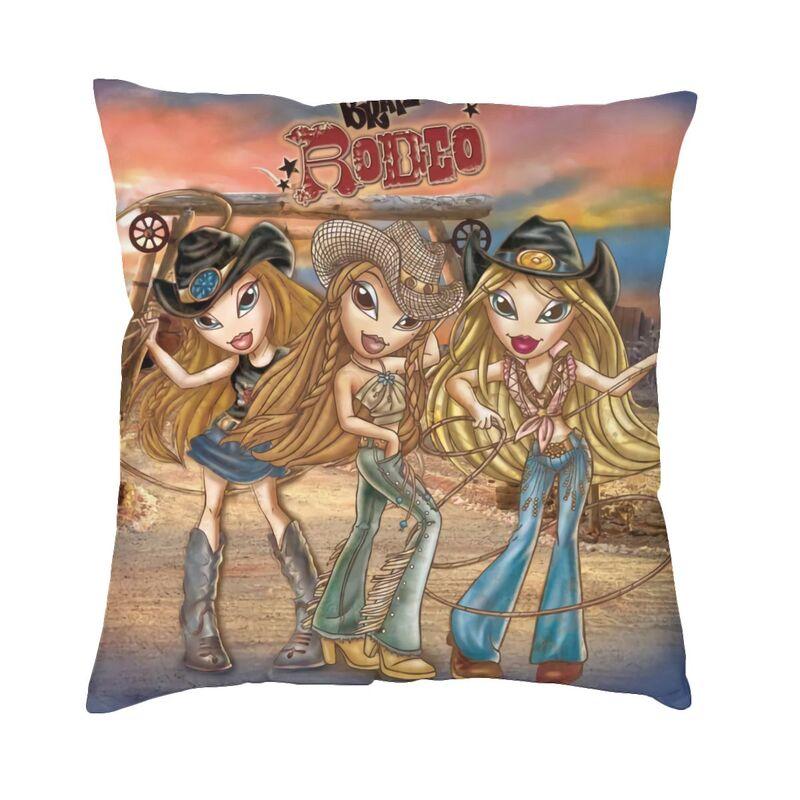 Персонализированный чехол для подушки Bratz Rock Angelz 45x45 см, Декор для дома, аниме, манга, ТВ, скандинавский чехол для подушки, мягкая наволочка