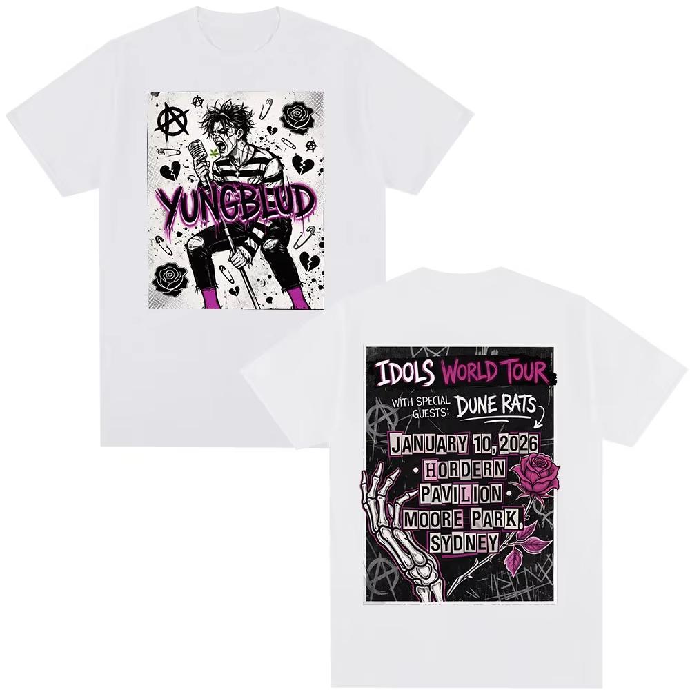 Yambulude Printed TShirt Iconic World Tour Concert Edition TShirt for Unisex Fashion HipHop ShortSleeved TShirt