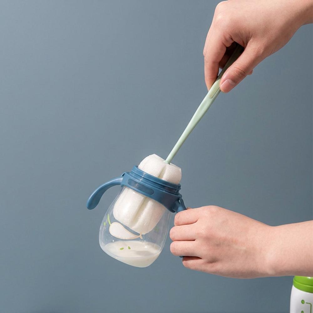 4pcs Comfortable Grip Water Bottle Scrubber Long Handle Multipurpose Cleaning Brush Home