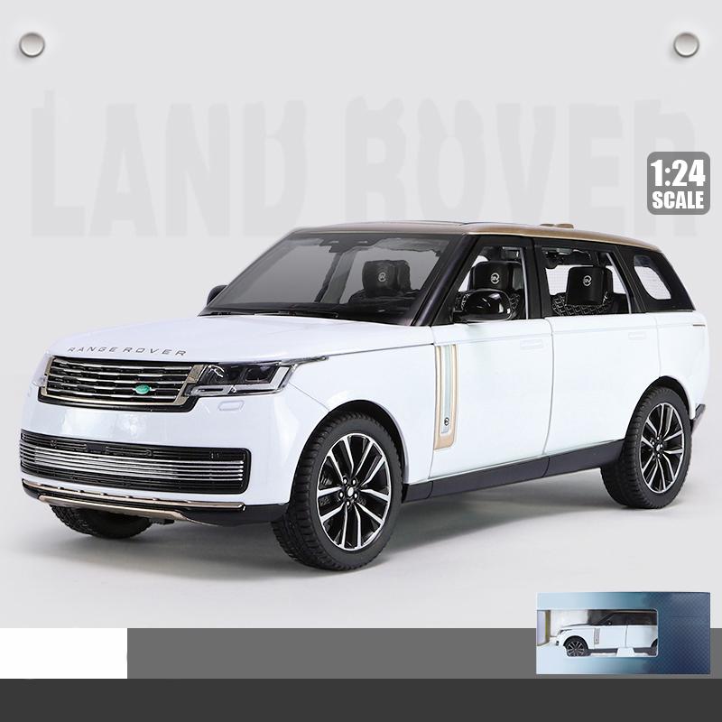 Масштаб 1/24 Land Rover Range Rover SV2022 литая модель автомобиля внедорожник звук и свет подарки для детей подарки с детьми