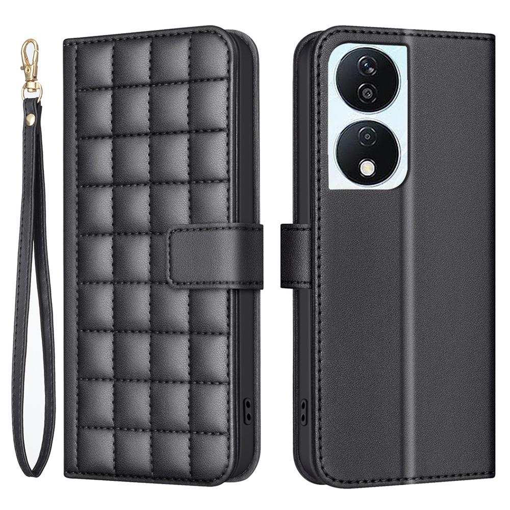 For Honor 90 Smart/X7b 4G Case Leather Phone Cover Magnetic Clasp