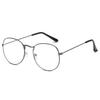Retro Literary Slimming Face Glasses Frame Fashion Flat Lens Ultra Lens Light Metal Comfortable Versatile Geometry
