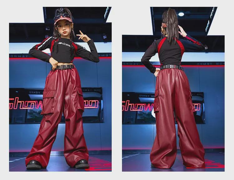 Джазовый танцевальный костюм для девочек - крутой и модный хип-хоп костюм для подиума для детей
