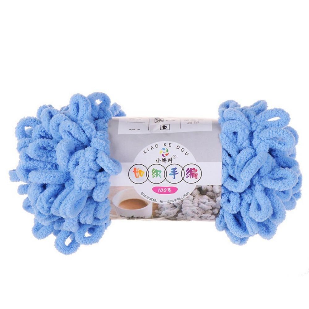 Multi-color Finger Circle Yarn 100g/Roll Hand Knitting Yarn Finger Loop Yarn Crochet Projects