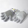 Silicone Fabric Cat Massager Grooming Glove Dog Shedding Hair Brush Pet Bath Cleaning Supplies Comb Double Sided Gloves Pet Application Hair Remover