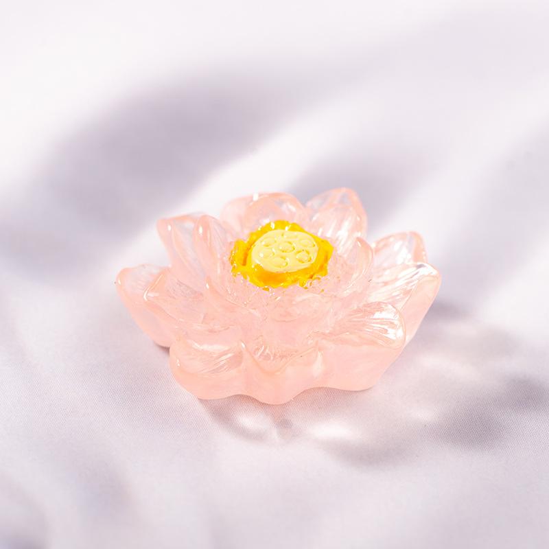 Светящийся лотос мох микроландшафт смола маленькие украшения ландшафтный дизайн имитация лотоса декоративные аксессуары