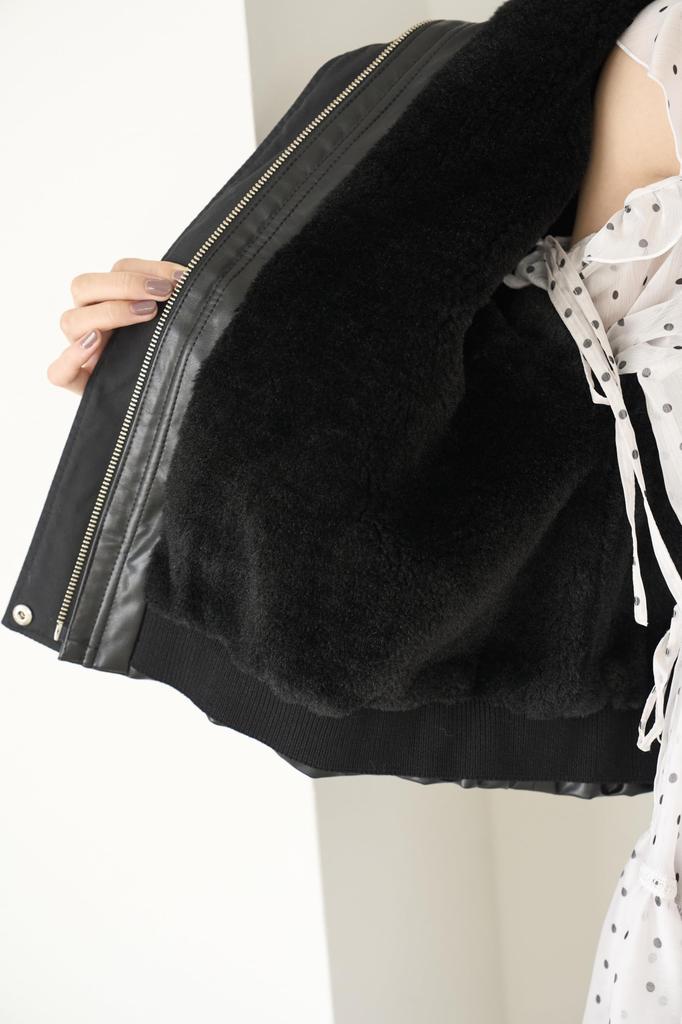 Balie Bomber Jacket SWFJ245051 BLK [Sneider] Women's