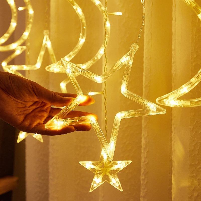 Светодиодные занавески, гирлянды, гирлянды, сосульки, 3,5 м, 220 В, уличная лампа для бара, спальни, вечеринки, садового декора