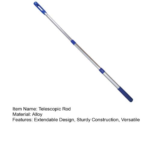 Телескопическая штанга для чистки бассейна с нескользящей ручкой, устойчивая к ржавчине, регулируемая длина, выдвижная штанга для эффективного ухода за бассейном