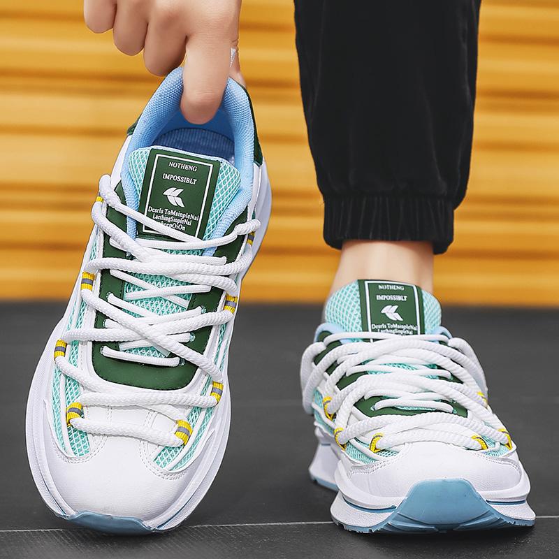 Лоферы Обувь для мужчин Вентилируемые повседневные кроссовки Мужские кроссовки Спорт и отдых Толстая подошва Износостойкие Универсальная мода