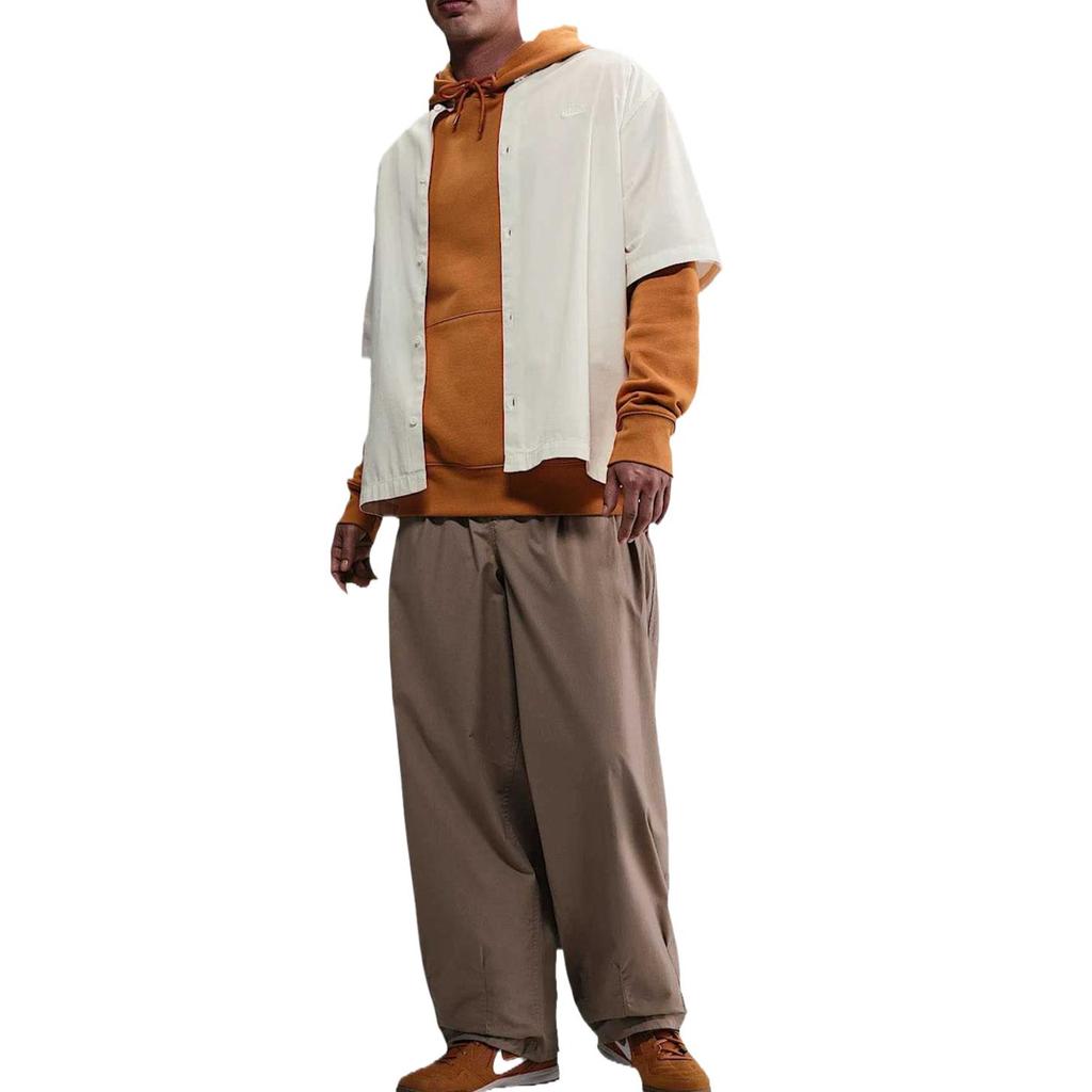 Nike Клуб SS25 Мода Универсальная Трендовая Однотонная Футболка с Коротким Рукавом Мужские Топы Белый HJ2030133