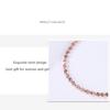 New Fashion Rose Gold Charm Bracelet Women Wedding Engagement Twisted Bracelet Fashion Jewelry