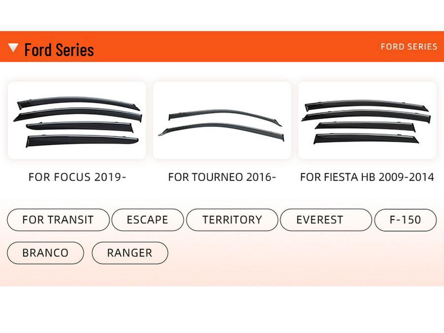 Premium Platinum Car Window Sun and Rain Guards - Ideal for L8 Modified Accessories