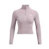 Vanish Seamless Solid Color Breathable Short Sports Top Women Tops Fatigue-Gray 1384405-015