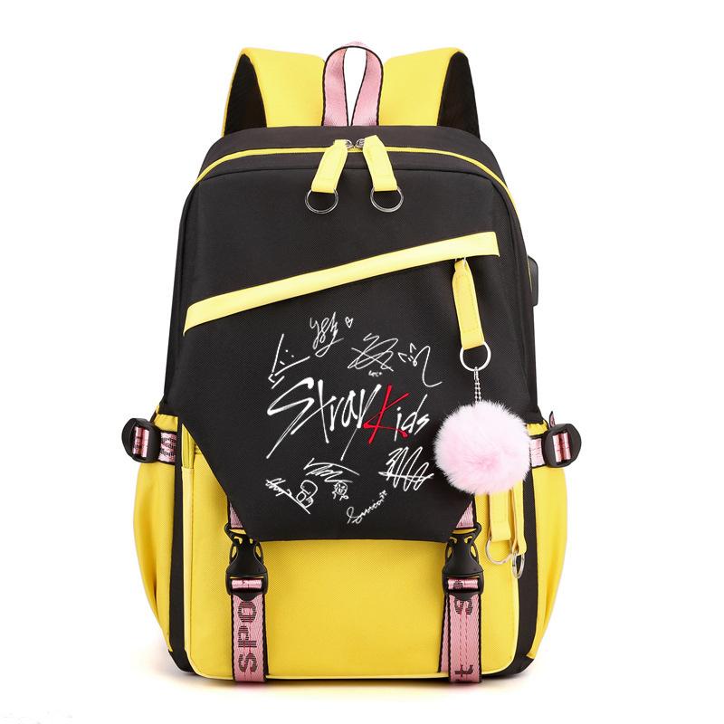 Школьный рюкзак Stray Kids Combination Peripheral, стиль Felix Academy, большой вместимости, повседневный