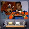 Канье Уэст Медведь College Dropout Рэпер Флаг Гобелен Постер Баннер Идеально для Бара Пивной Дом Общежитие Мужская Берлога Декор