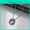 Steel Titanium Geometric Pendant Chain For Men Women Casual Decoration Jewelry