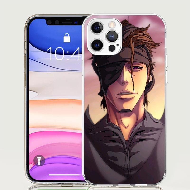Aizen Sousuke Bleach Phone Case for Apple iPhone 17 Air 16 15 Plus 14 + 13 Mini 12 11 Pro Max 7 8 SE 16Max Soft Shell Cover Coqu