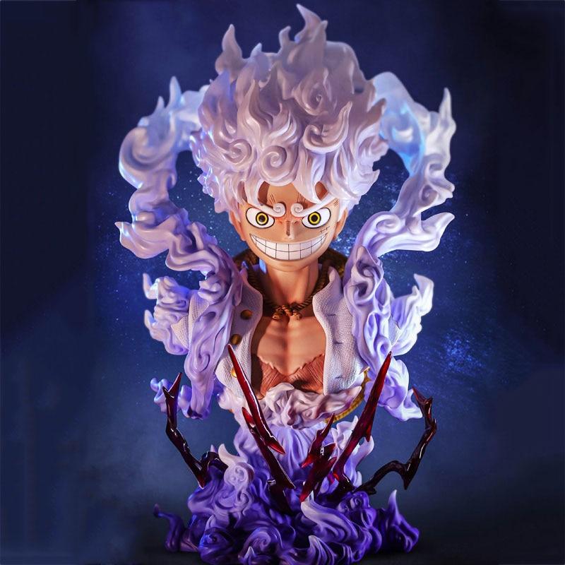 Цельная аниме-фигурка Бога Солнца Ника Gear 5, фигурка обезьяны D Луффи, бюст, статуя, ПВХ, Коллекционная модель, игрушка-кукла