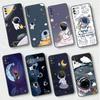 Astronaut Universe Case For Samsung Galaxy A50 A02s M31 A70 A30 A10 A20e A40 A10s M30s M51 M52 M22 M32 Black Phone Cover