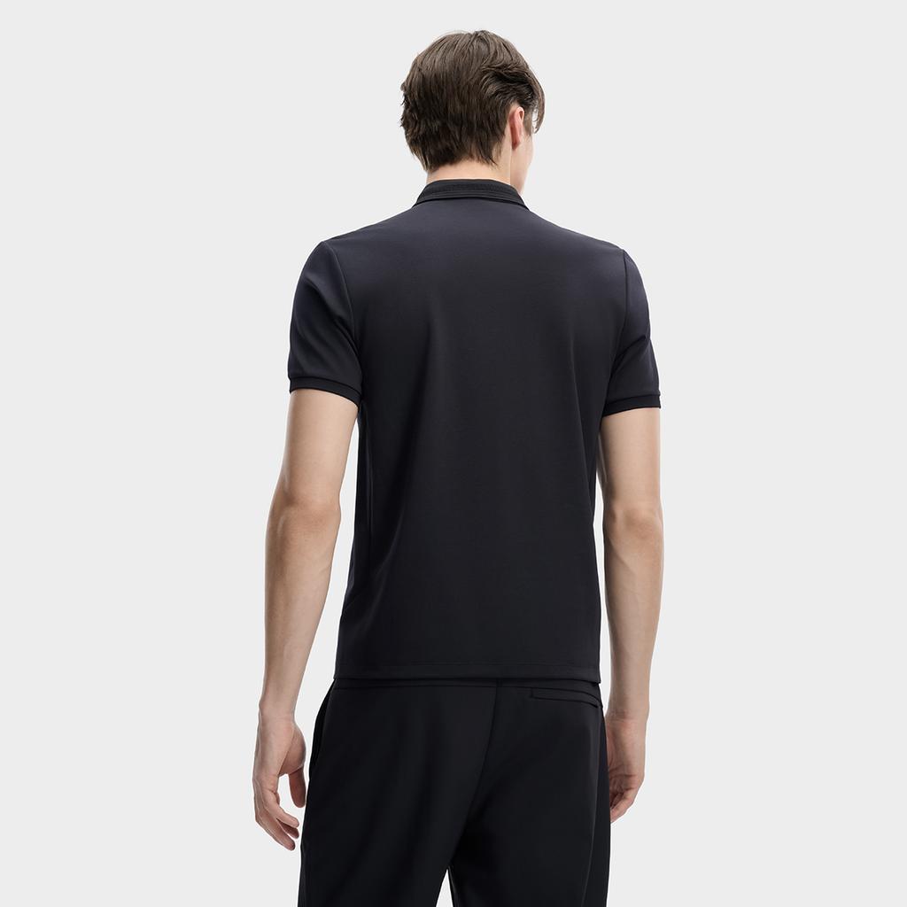 Fila Белая однотонная вязаная мужская футболка-поло с коротким рукавом tops F11M613103F-NV