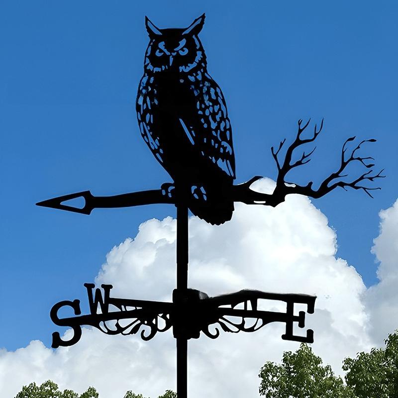 Garden Supplies Stainless Steel Creative Animal Rooster Roof Home Wind Indicator Outdoor Cupola Wind Direction Indicator Field