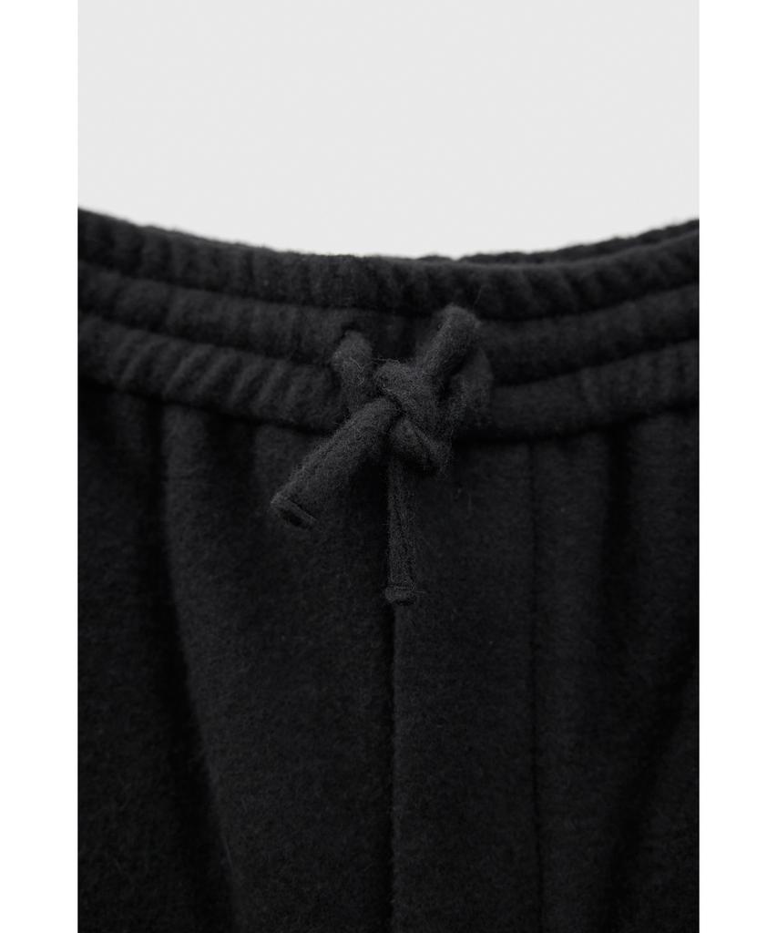 YOUTH Boiled Wool Half Pants - Black