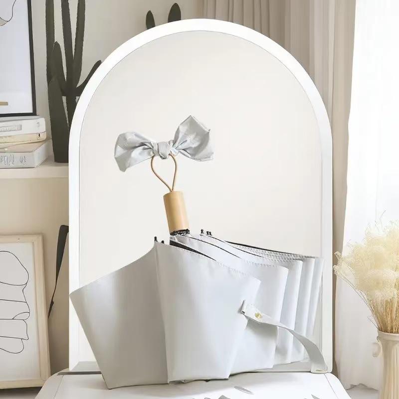 Полностью автоматический трехслойный зонт с черным клеем и защитой от УФ-лучей с логотипом для дождя или солнца