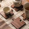 Wooden Block Coasters Heat-resistant Tabletop Use for Tea Sets Dining